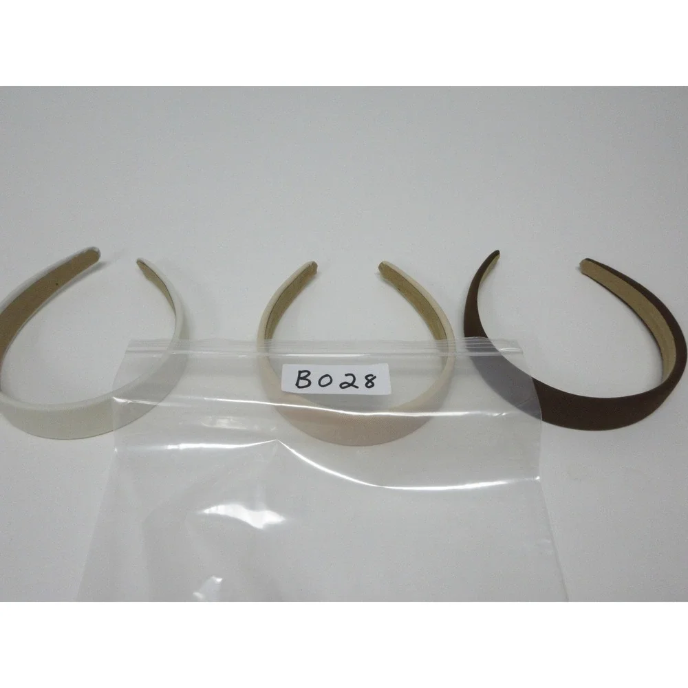 DRESHOW Wide Headbands Set Of 3 Women Beige Black Cream Solid Non Slip Classic